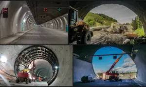 Budowa tunelu na Zakopiance: postęp prac, maszyny budowlane i gotowe odcinki.